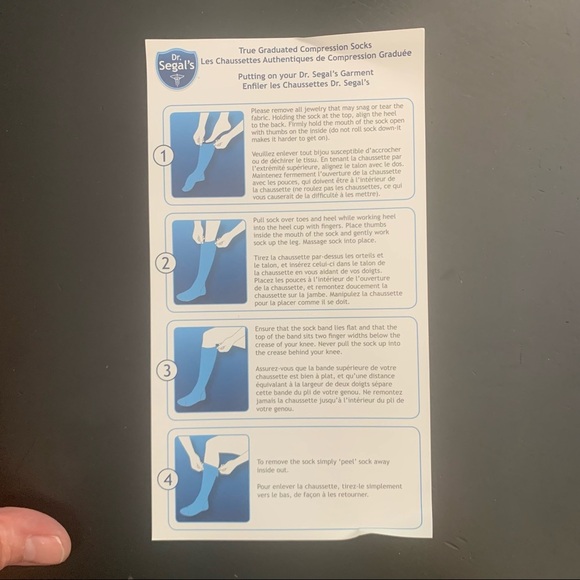 NWT DR. SEGAL’S Compression Socks Travel  Sports White - Picture 10 of 16